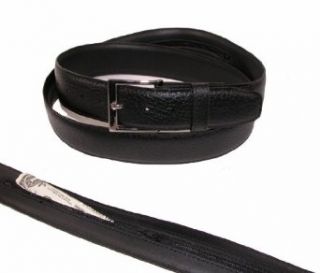 Dress Money Belt   Large Size by Aquarius (56, Black) at  Mens Clothing store Apparel Belts