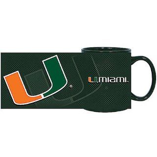 Miami Hurricanes 11oz. Logo Sublimated Mug   Green  Sports Fan Apparel  Sports & Outdoors