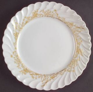 Haviland Ladore Salad Plate, Fine China Dinnerware   France, Torse, Gold Flower