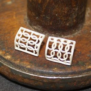 curved square garter studs by kate holdsworth designs