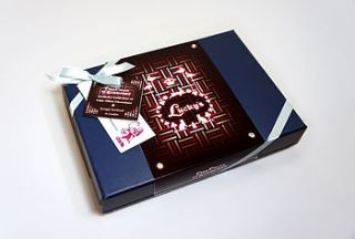 gift box of chocolates filled with cakes by fairy tale gourmet