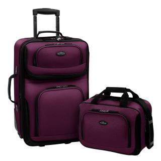 U.s. Traveler Rio 2 piece Expandable Carry on Luggage Set