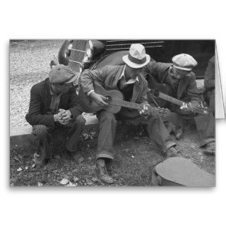 Tennessee Street Musicians, 1930s Card