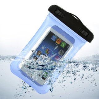 Blue Floating Waterproof Phone Holder Case Pouch with Lanyard For Apple iPhone 4/4S/5 iPod iTouch5 Cell Phones & Accessories
