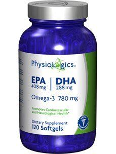 Physiologics   EPA 408 mg/ DHA 288 mg (Omega 3 780 mg) 120 sgels Health & Personal Care