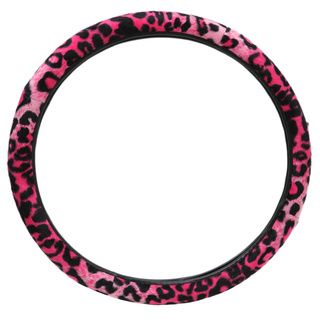Safari Cheetah Pink/ Black Universal Steering Wheel Cover