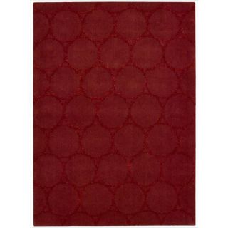 Nourison Joseph Abboud Hand tufted Casual Monterey Red Rug (53 X 74)