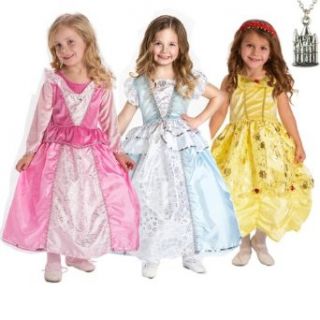 Princess Dress Up Set & Wondercharms Necklace, LARGE (5 7) Clothing