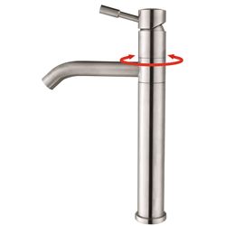 Kraus Bathroom Combo Set Steel Aldo Vessel Sink With Faucet