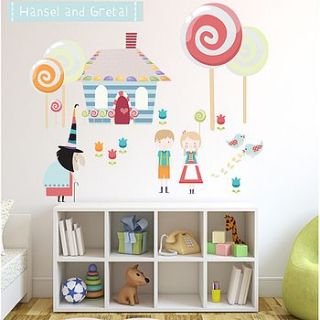 hansel and gretal fairytale fabric wall stickers by littleprints