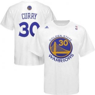Golden State Warriors Stephen Curry Adidas White T Shirt (XXL) Clothing