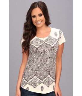 Lucky Brand Paisley Speckled Tee Womens T Shirt (Multi)