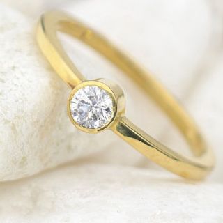 diamond engagement ring in ethical 18ct gold by lilia nash jewellery