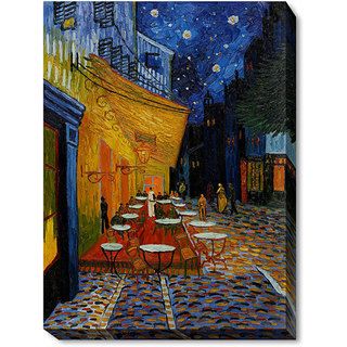 Van Gogh 'Cafe Terrace at Night' Canvas Wall Art Canvas