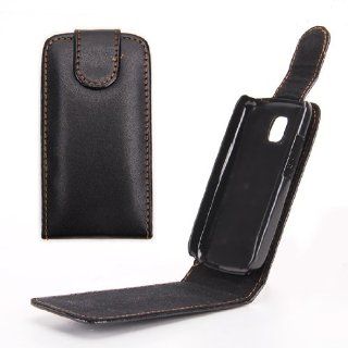 MaxSale Black Flip Leather Pouch Case For LG P500 P503 Optimus One Cell Phones & Accessories