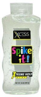 Xcess Hair Styling Gel Clear Extreme Hold Spike It (12 Pack)  General Sporting Equipment  Beauty