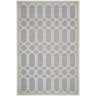 Safavieh Handmade Cambridge Moroccan Silver Indoor Wool Rug (4 X 6)