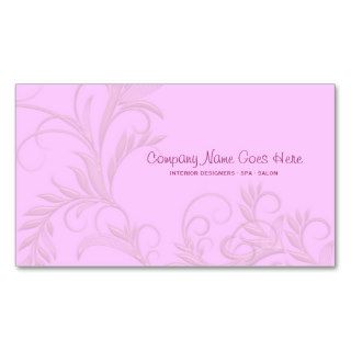Pink salon spa business card