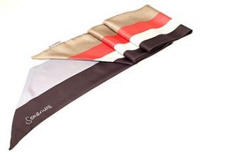 long silk multi stripe scarf by somerville scarves
