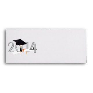 Class of 2014 With Graduation Cap & Diploma Envelope