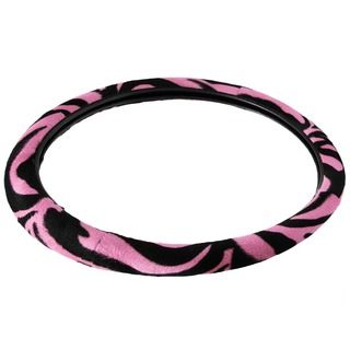 Oxgord Safari Pink And Black Zebra Steering Wheel Cover