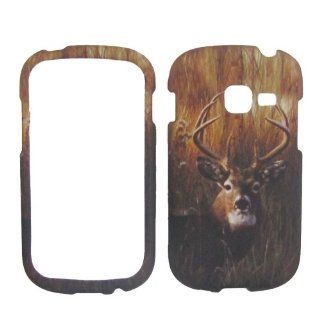 Samsung Galaxy Discover S730g / Galaxy Centura S738c S730m S740 (Cricket Straighttalk/net 10/tracfone) Prepaid Android Smartphone Design Snap on Faceplate Hard Case Protector Cover Camo Buck Deer Cell Phones & Accessories