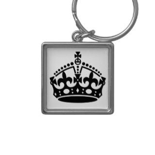 Keep Calm Crown Template Key Chain