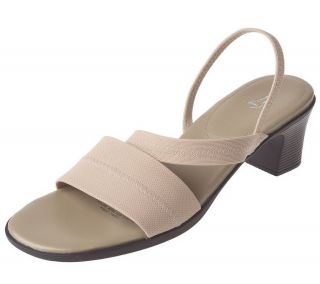 LifeStride Stretch Fabric Double Band Sandals with Backstrap —
