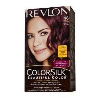 Revlon Colorsilk Haircolor, Burgundy #48 (Pack of 2)  Chemical Hair Dyes  Beauty
