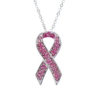 Breast Cancer Awareness Jewelry Lorraine's Pink Ribbon Necklace Breast Cancer Awareness Jewelry L  Sport Watches  Sports & Outdoors