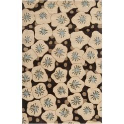 Smithsonian Hand tufted Beige Tunceli Floral Wool Rug (33 X 53)