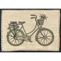 Handmade Collection Classic Bicycle Stamped Embroidery Kit 11x11