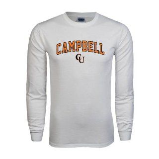 Campbell White Long Sleeve T Shirt 'Arched Campbell'  Sports Fan T Shirts  Sports & Outdoors