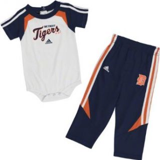Detroit Tigers Infant Adidas Creeper & Pant Set Clothing