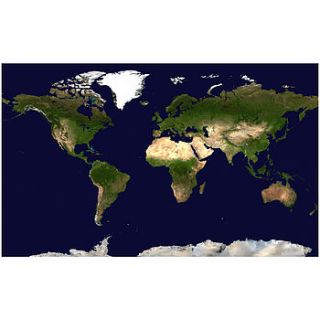 satellite map of the world print by maps international