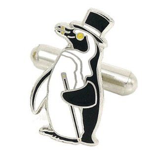 Penguin Suit Top Hat Cane Cufflinks Cuff Links Cufflinks Jewelry