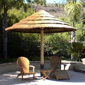 11 ft. African Reed Thatch Palapa Umbrella Kit  Patio Umbrellas  Patio, Lawn & Garden