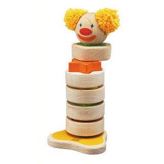 wooden stacking clown by toys of essence
