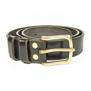 bark tanned leather belt by tanner bates