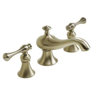 Kohler K 16102 4a bv Vibrant Brushed Bronze Revival Widespread Lavatory Faucet With Traditional Lever Handles
