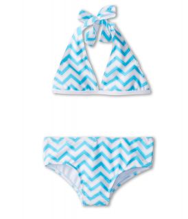 Toobydoo Toobykini Chevron Girls Swimsuits One Piece (Blue)