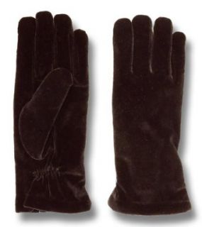 Cejon Womens Thinsulate Lined Dress Velvet Gloves, Dark Brown, One Size Cold Weather Gloves