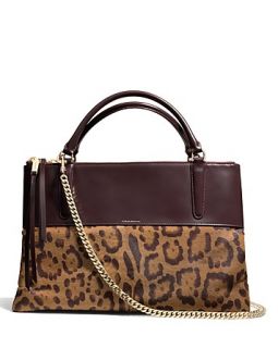 COACH The Borough Bag in Leopard Print Haircalf's