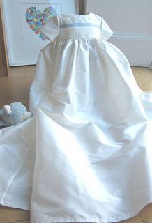 boys silk christening gown 'jack' by adore baby