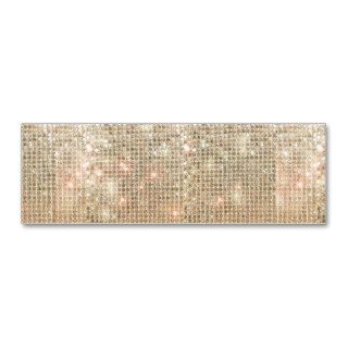 Gold Sequin Mini Business Card