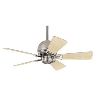 Hunter Fan 36 inch Orbit Brushed Nickel Ceiling Fan with Maple/ Cool Grey Blades Hunter Fan Ceiling Fans