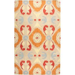 Hand tufted Averlo Beige Area Rug (5 X 8)