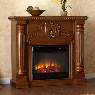 Upton Home Charnell Oak Electric Fireplace