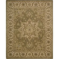 Nourison Hand tufted Caspian Olive Wool Accent Rug (26 X 4)