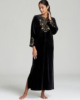 Oscar de La Renta Signature Baroque Tapestry Velvet Zip Caftan's